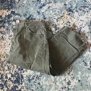 Levi's 501 Mens Jeans hunter green  42W × 30L